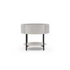 Avola Bedside Table - Matte Beige by Tommy Franks