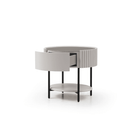 Avola Bedside Table - Matte Beige by Tommy Franks