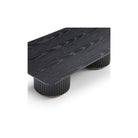 Lantine Coffee Table Black Oak & Brass by Tommy Franks