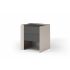 Tunica Taupe Pair of Bedside Tables by Tommy Franks