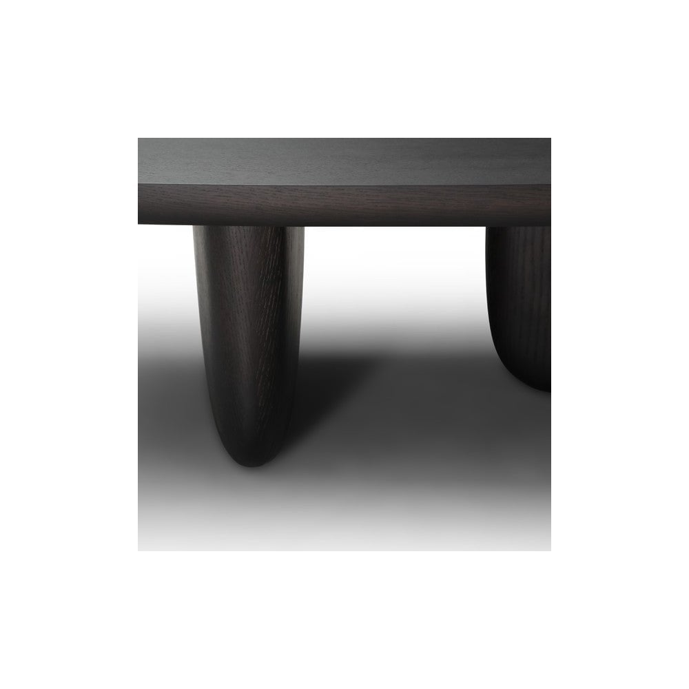 Amelia Smoked Oak Wood Coffee Table by Tommy Franks