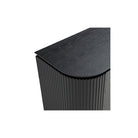 Lantine Black Oak & Brass 2 Door Cabinet by Tommy Franks