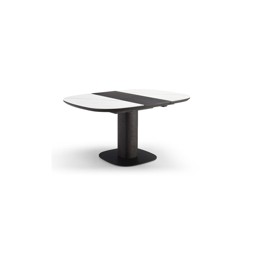 Vita White Ceramic Extension Dining Table by Tommy Franks