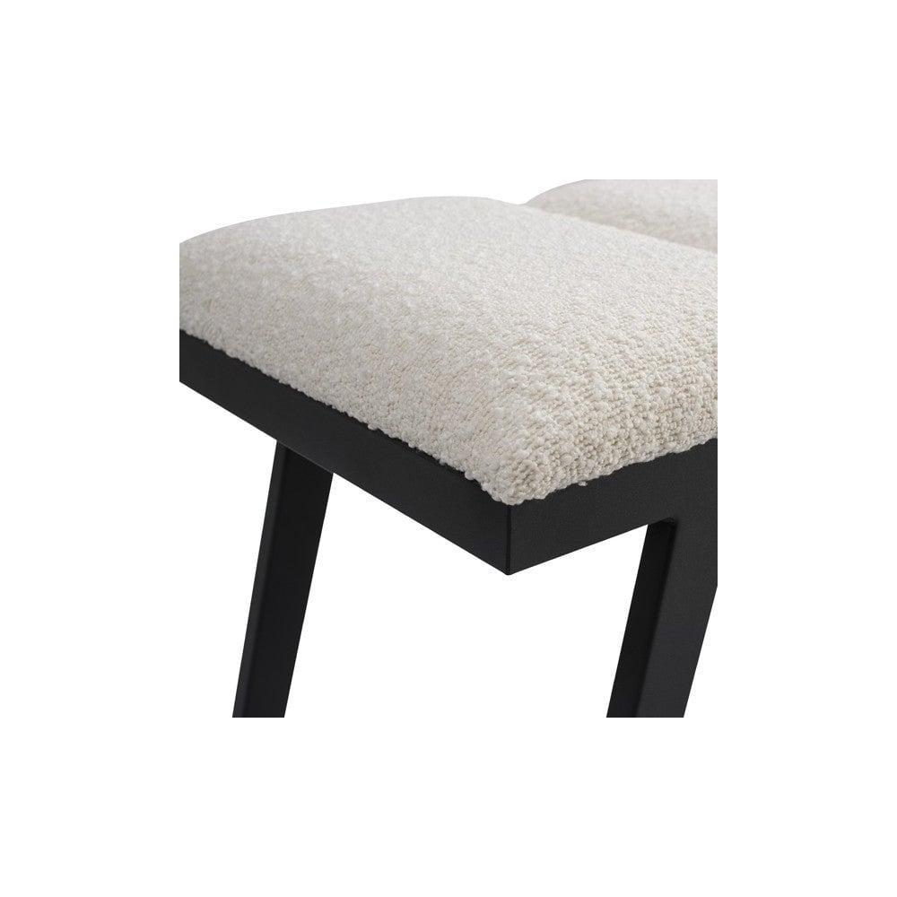 Ponce Chex Polar Bouclé Bench by Tommy Franks