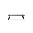 Ponce Chex Polar Bouclé Bench by Tommy Franks