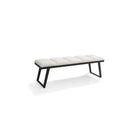 Ponce Chex Polar Bouclé Bench by Tommy Franks