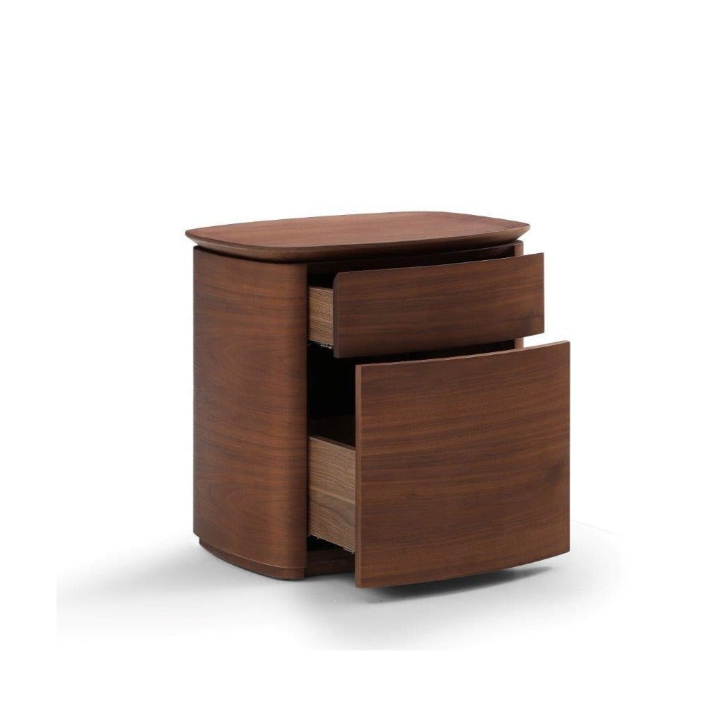 Blade Dark Walnut Bedside Table by Tommy Franks