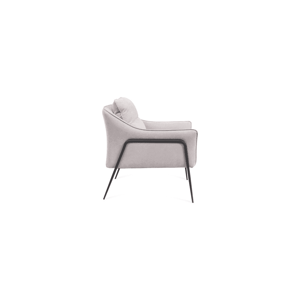 Torsion Cool Grey Lounge Chair by Tommy Franks