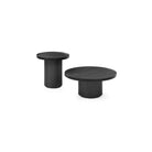 Lincoln Coffee Table Matte Black Oak Wood by Tommy Franks