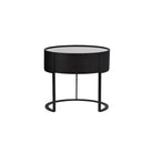 Verge Black Oak Bedside Table by Tommy Franks