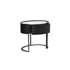 Verge Black Oak Bedside Table by Tommy Franks