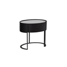 Verge Black Oak Bedside Table by Tommy Franks
