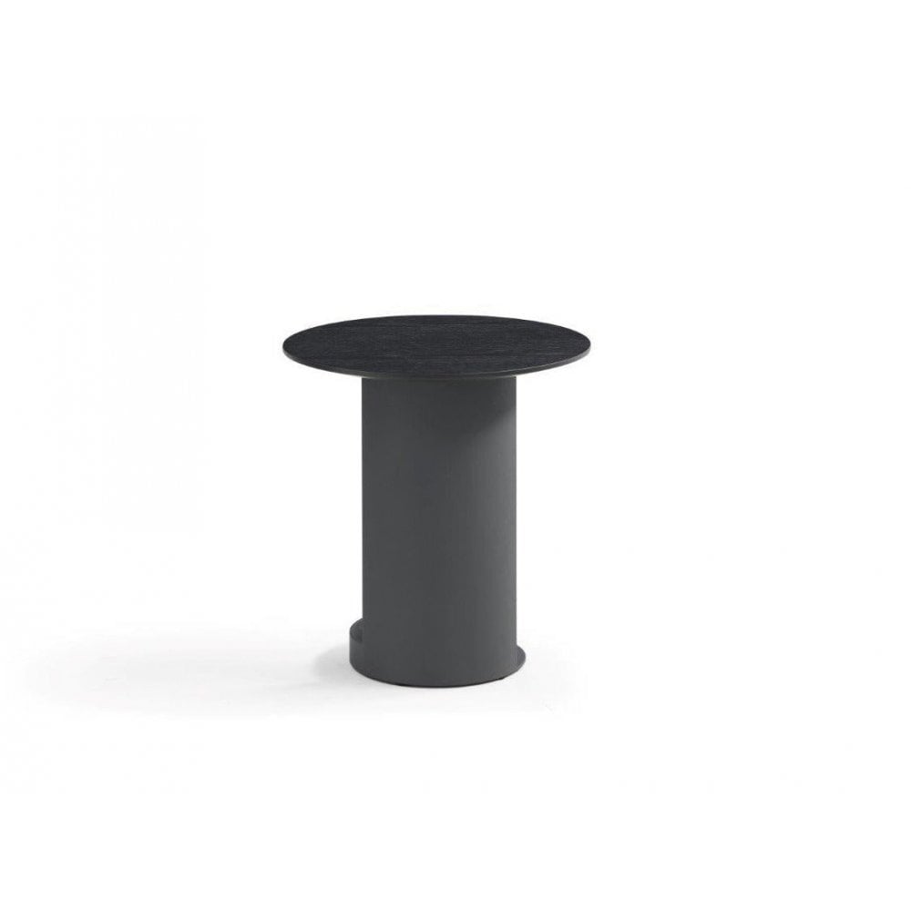 Alban Matte Black Side Table by Tommy Franks