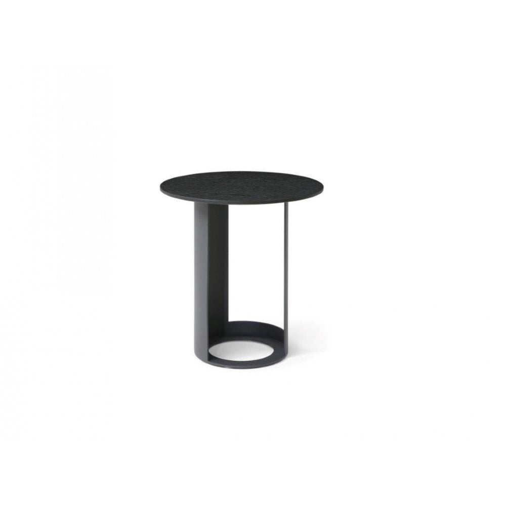 Alban Matte Black Side Table by Tommy Franks