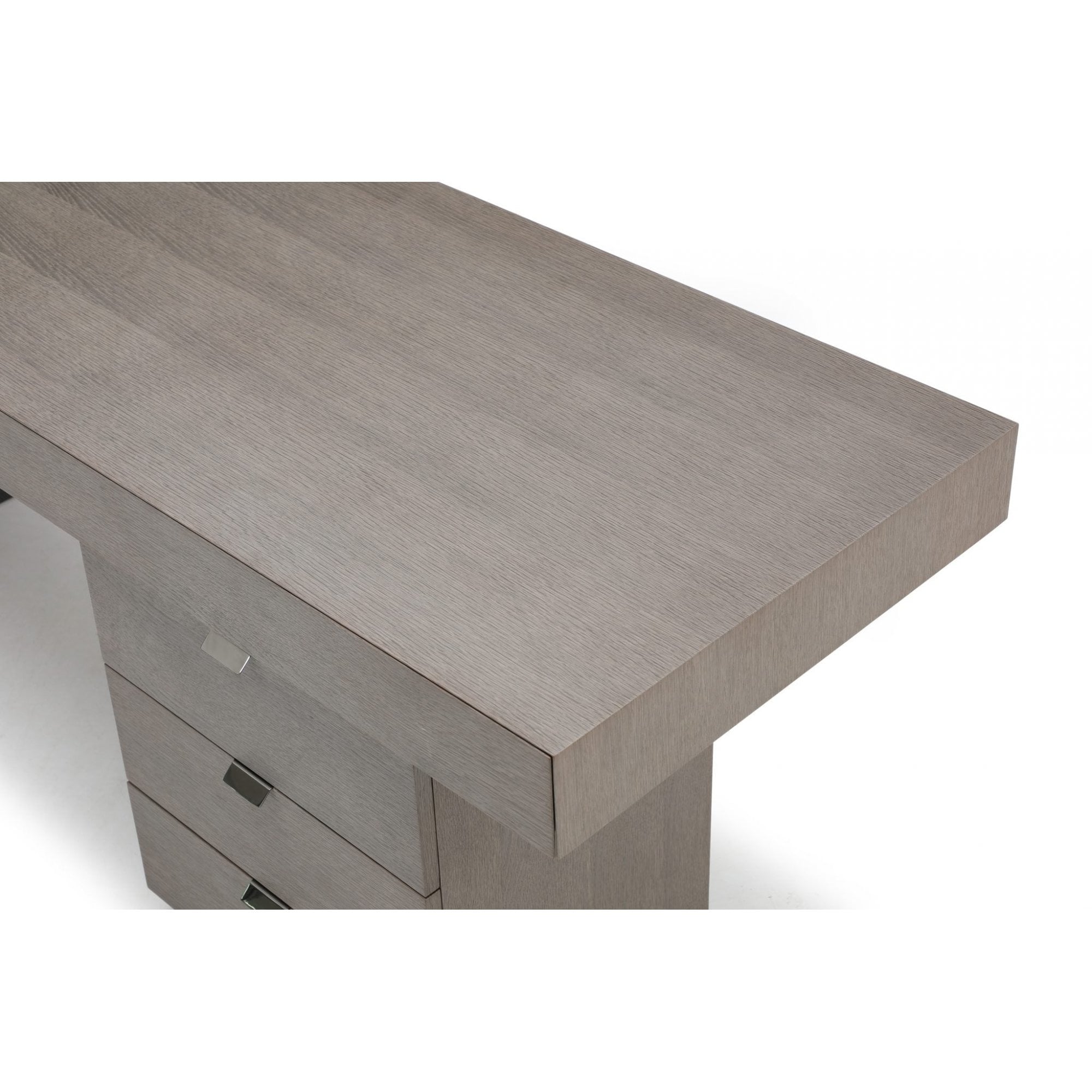 Oston Grey Desk with Right Hand Drawers by Tommy Franks