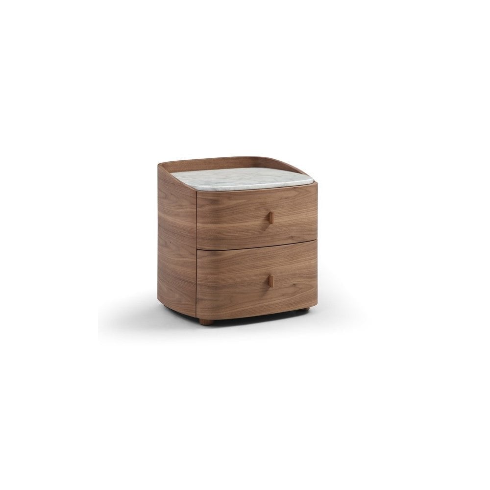 Vertu Walnut Bedside Table by Tommy Franks