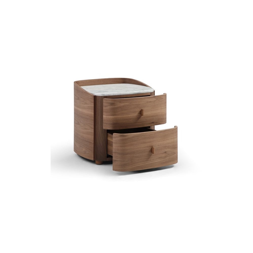 Vertu Walnut Bedside Table by Tommy Franks