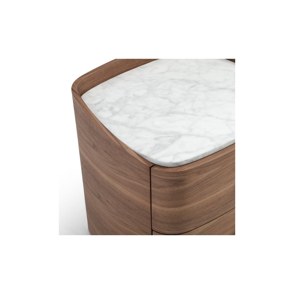 Vertu Walnut Bedside Table by Tommy Franks