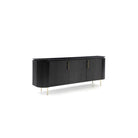 Lantine Black Oak & Brass Buffet by Tommy Franks
