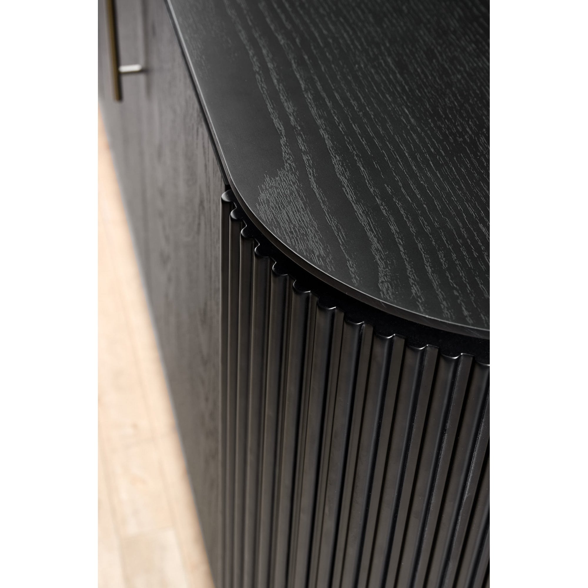 Lantine Black Oak & Brass Buffet by Tommy Franks