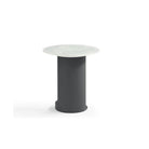 Alban Carrara White Side Table by Tommy Franks