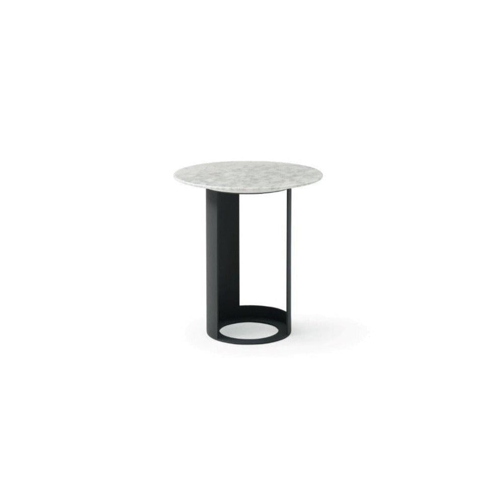Alban Carrara White Side Table by Tommy Franks