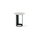 Alban Carrara White Side Table by Tommy Franks
