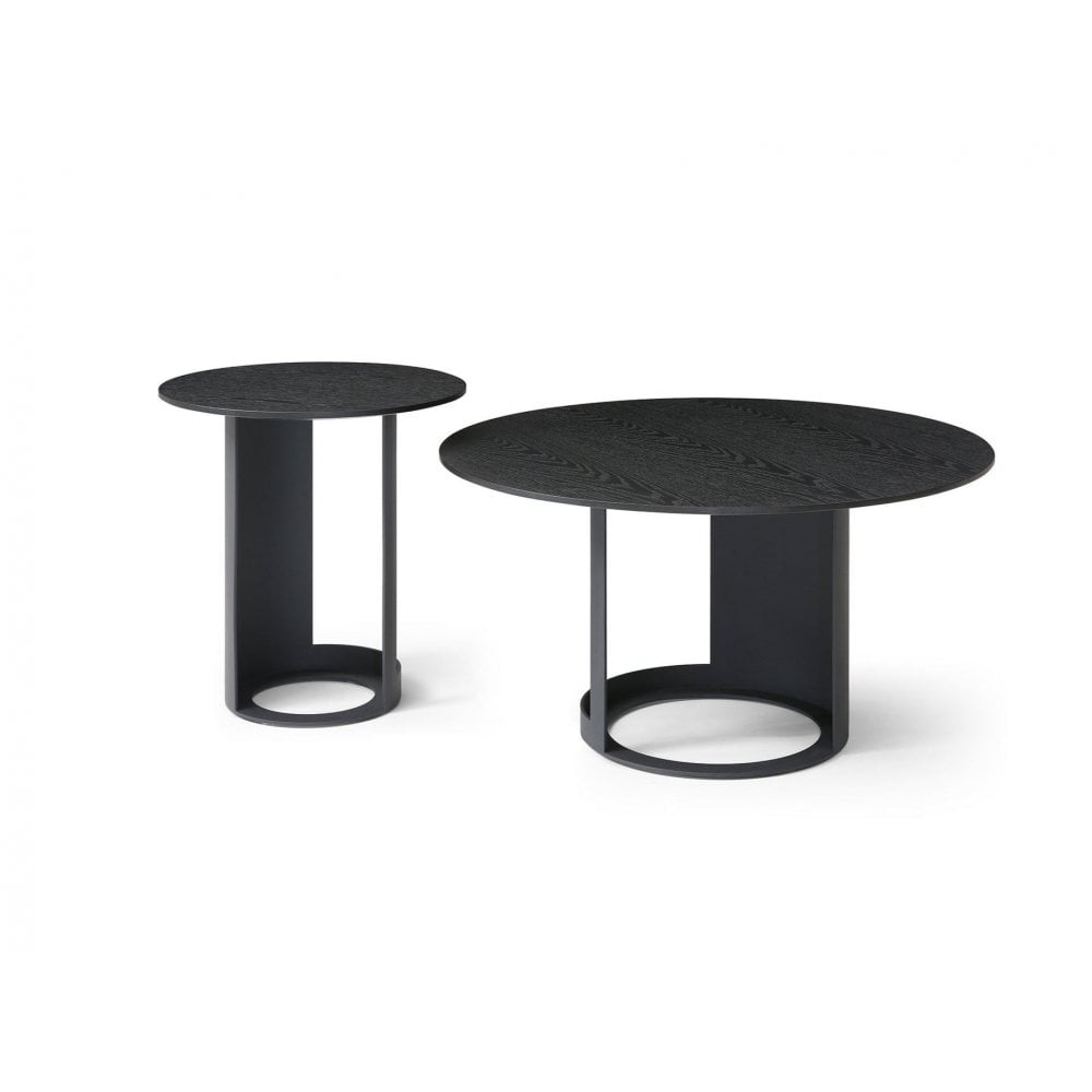 Alban Coffee Table Matte Black Oak Wood by Tommy Franks