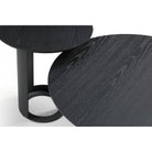 Alban Coffee Table Matte Black Oak Wood by Tommy Franks