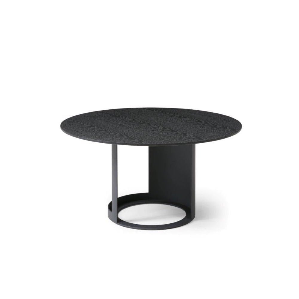 Alban Coffee Table Matte Black Oak Wood by Tommy Franks