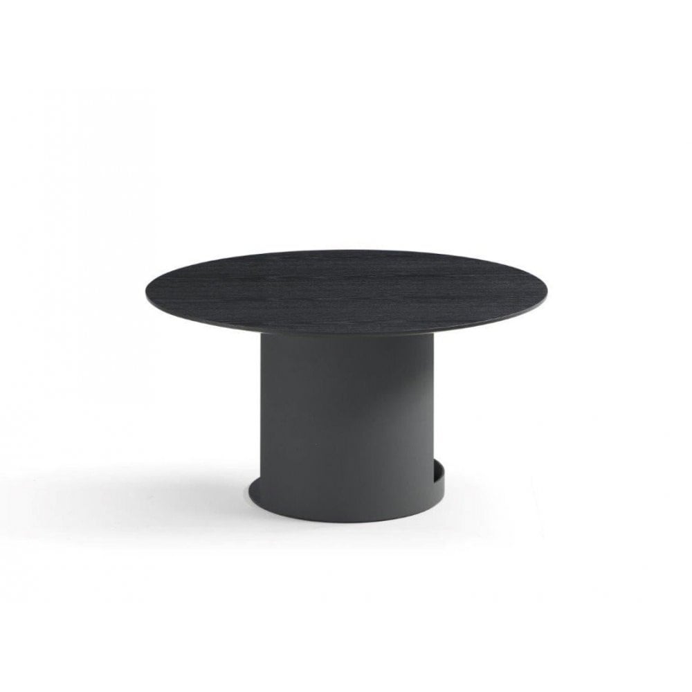 Alban Coffee Table Matte Black Oak Wood by Tommy Franks