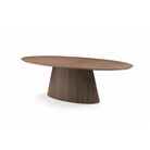 Tavamo Oval Walnut Wood Dining Table by Tommy Franks