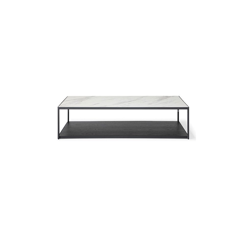 Bolton Coffee Table Cara White Ceramic Top by Tommy Franks