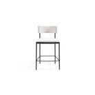 Envie Giselle Grey Beige Counter Bar Stool by Tommy Franks