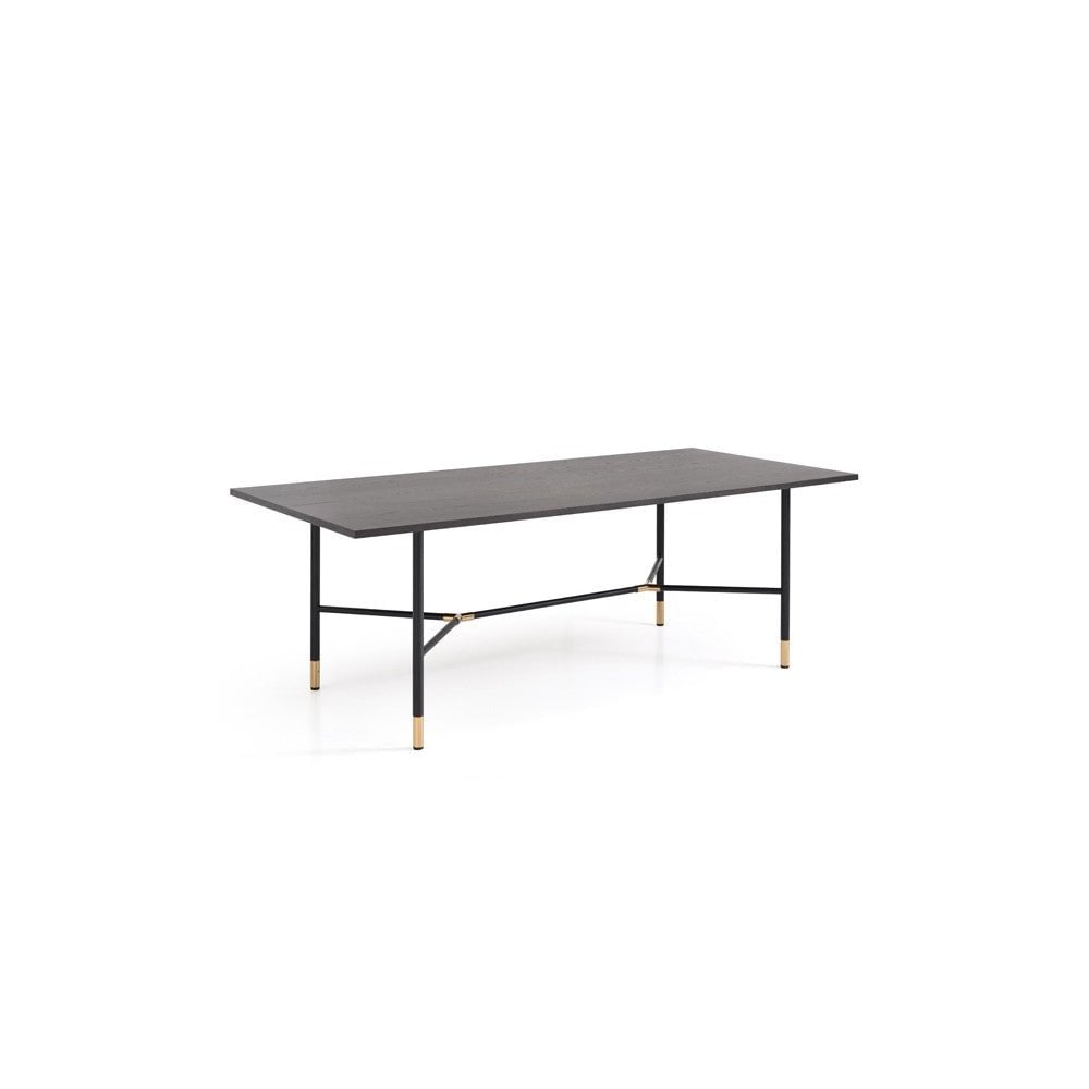 Bofo 220cm Black Oak Dining Table by Tommy Franks