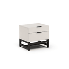 Webb Matte Beige Bedside Table by Tommy Franks