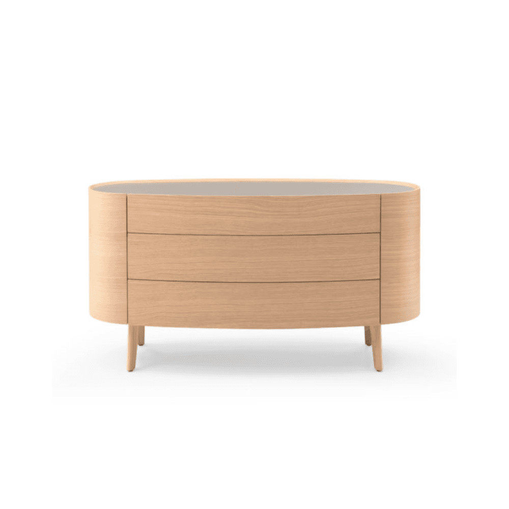 Weston Chest Of Drawers Ash & Oak Wood 3 Drawer by Tommy Franks