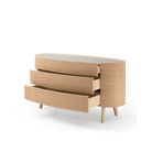 Weston Chest Of Drawers Ash & Oak Wood 3 Drawer by Tommy Franks