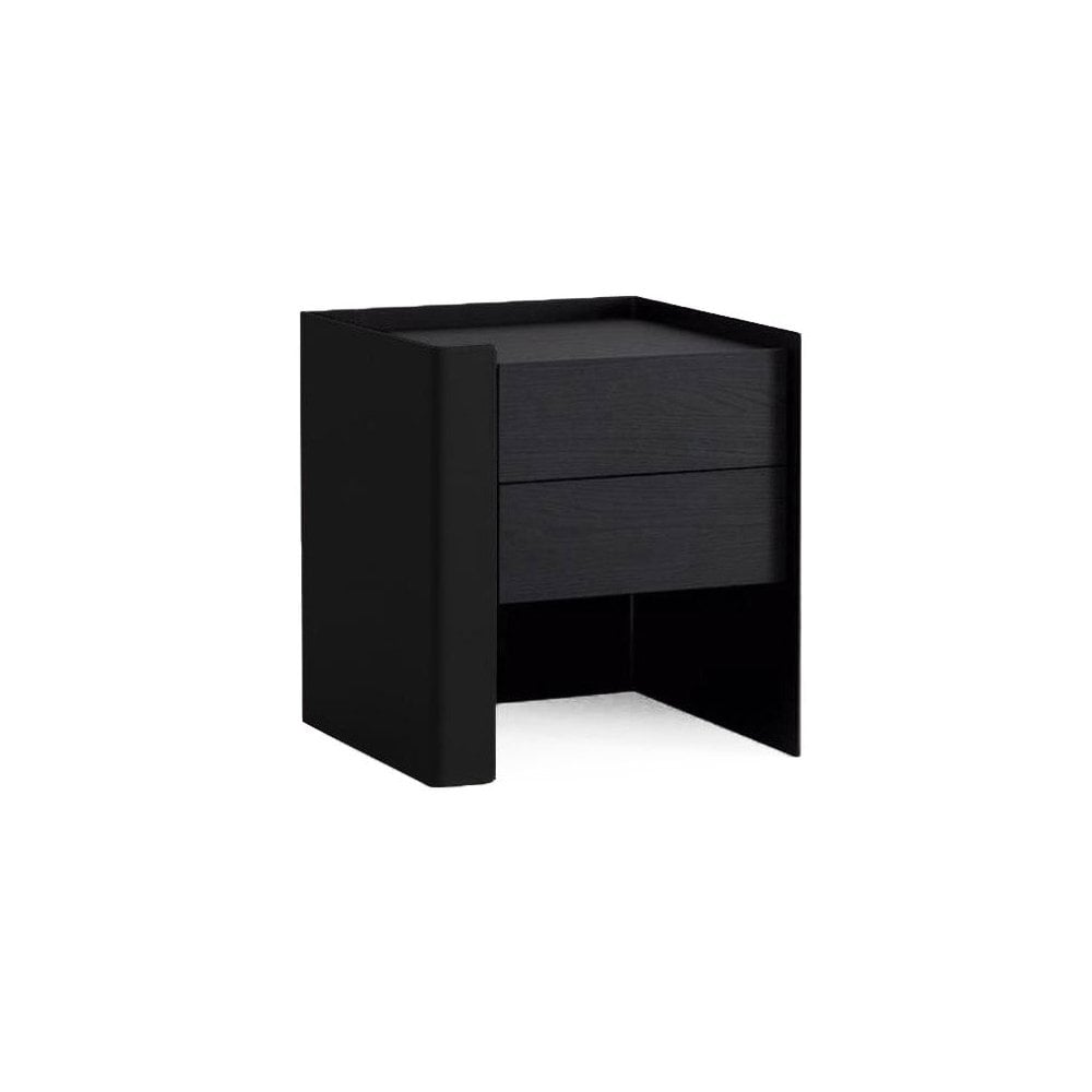 Tunica Pair Of Black Oak Bedside Tables by Tommy Franks