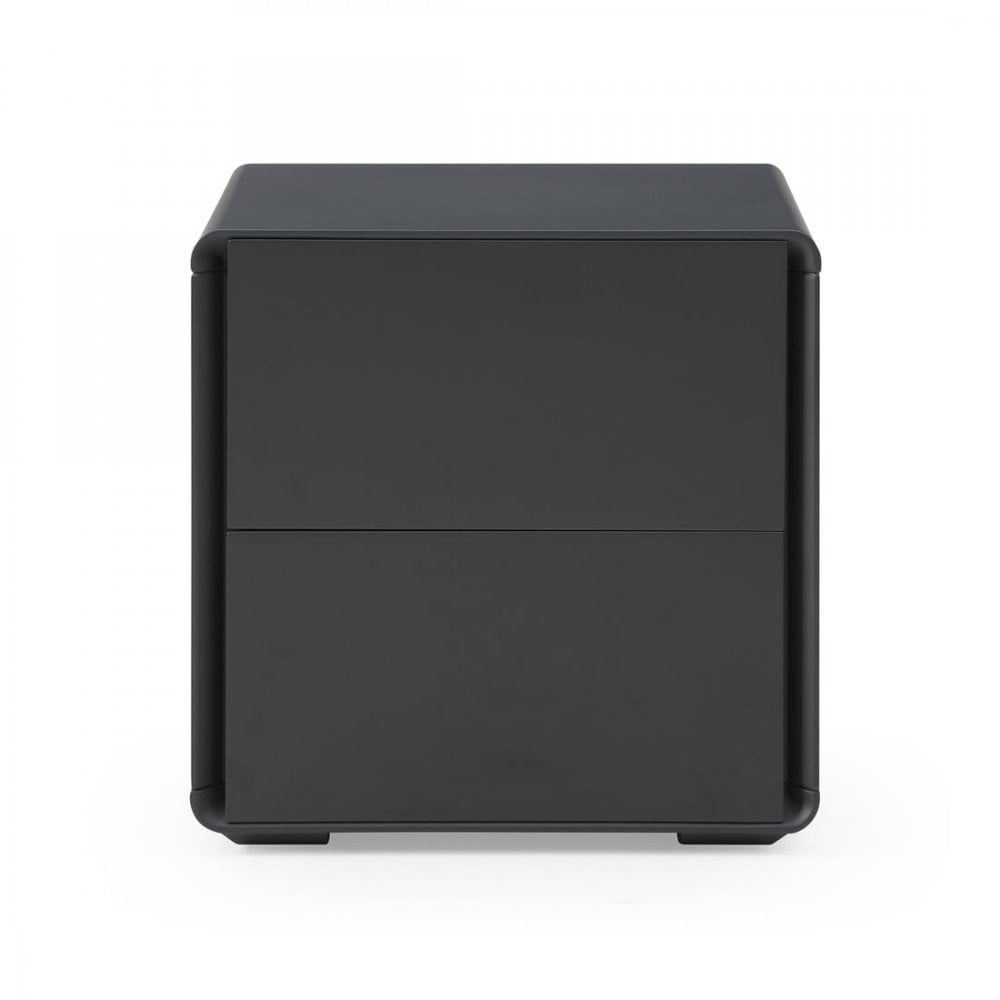 Kota Matte Anthracite Bedside Table by Tommy Franks