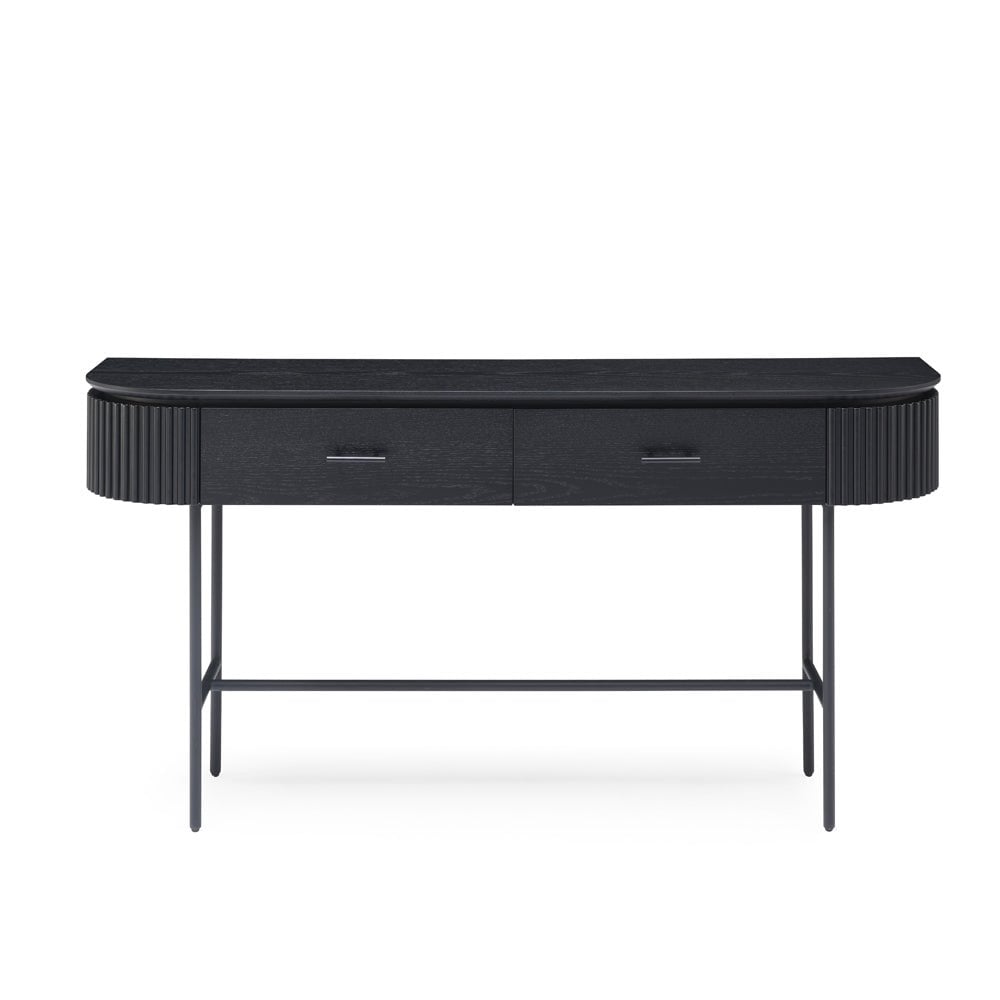Lantine Black Oak Console Table by Tommy Franks