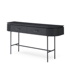 Lantine Black Oak Console Table by Tommy Franks