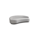 Cove 4-Seater Cream Velour Sofa by Tommy Franks