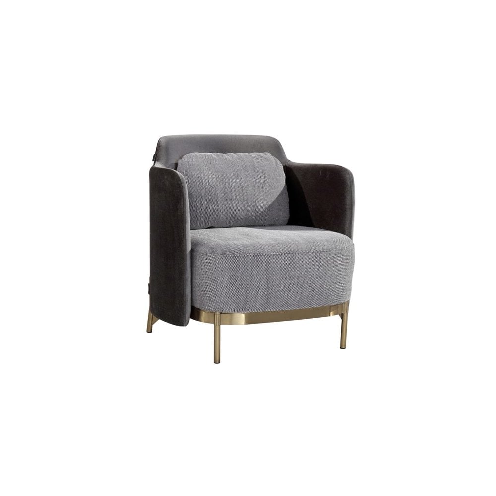 Gemma Grey Lounge Chair by Tommy Franks