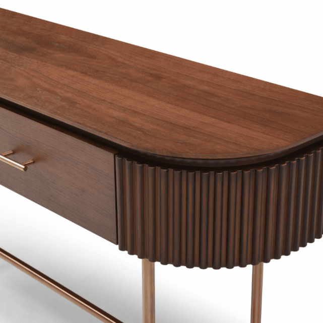 Lantine Walnut Console Table by Tommy Franks