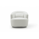 Grace Polar Bouclé Swivel Chair by Tommy Franks