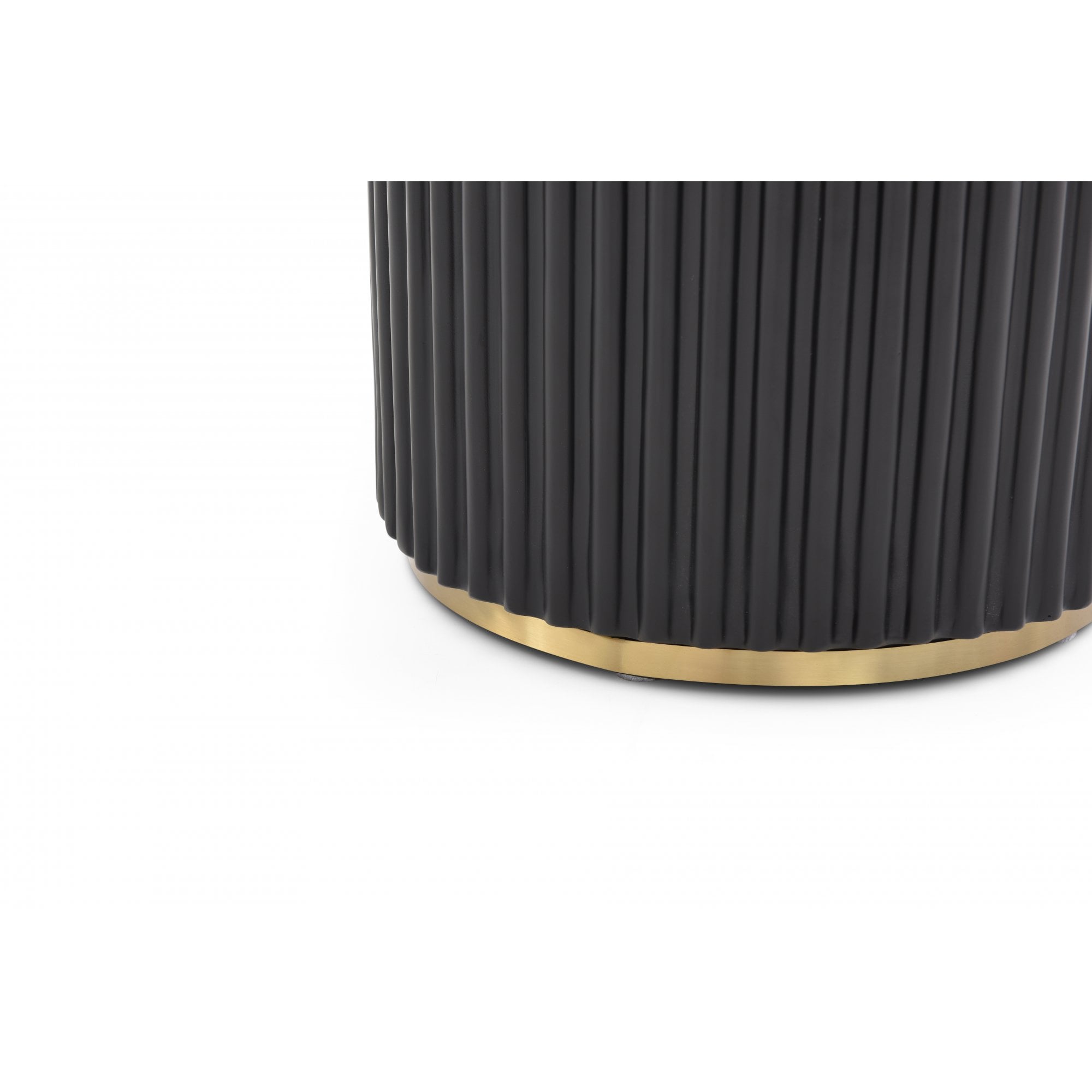 Lantine Black Oak & Brass Dining Table by Tommy Franks