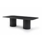 Lantine 280cm Black Oak & Brass Dining Table by Tommy Franks