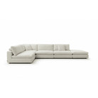 Blanco Polar Bouclé 5 Piece Modular Sofa by Tommy Franks