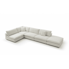 Blanco Polar Bouclé 5 Piece Modular Sofa by Tommy Franks